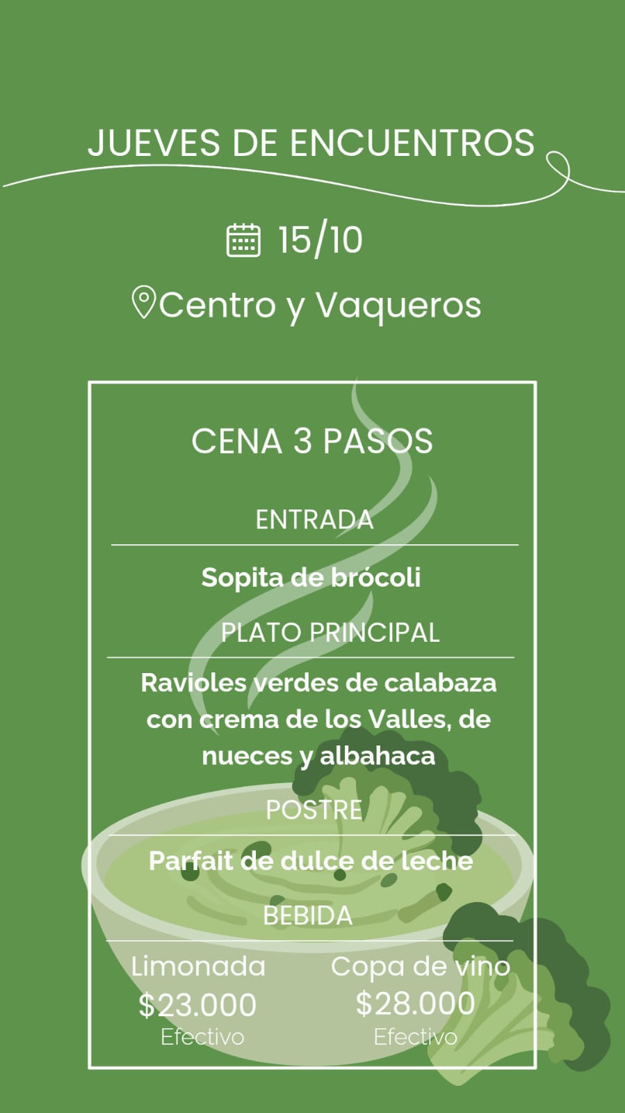 menu jueves 15 de octubre