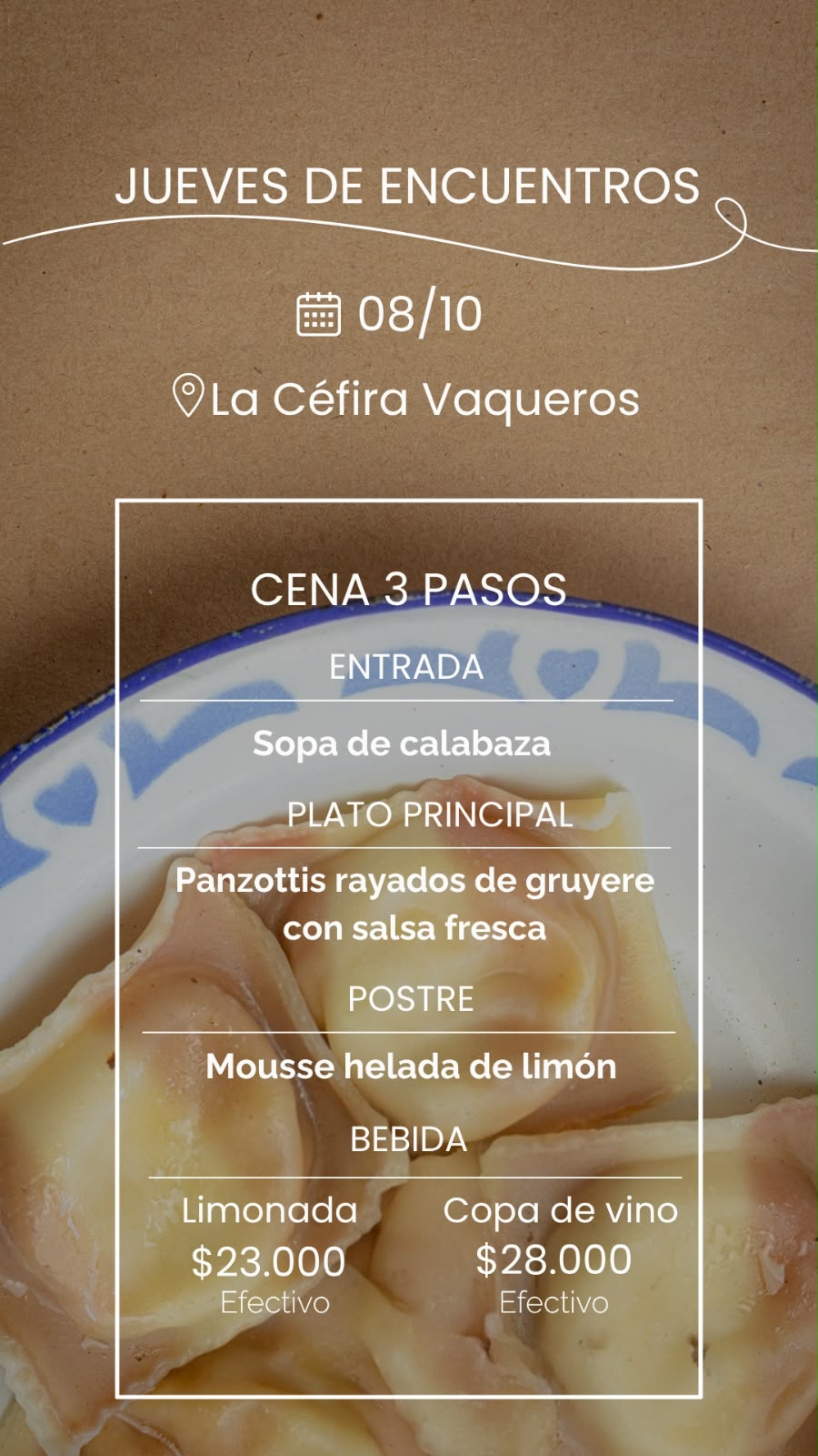 menu jueves 8 de octubre